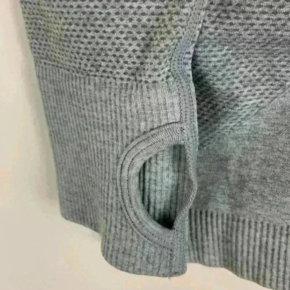 The Gymshark Ombre Seamless Long Sleeve Purple  Gray Top size S - Picture 4 of 7